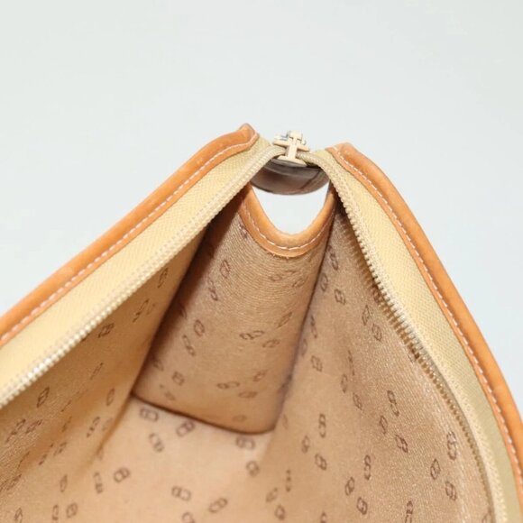 Christian Dior Clutch Bag PVC Black Gold Auth ti3240 - Picture 16 of 16